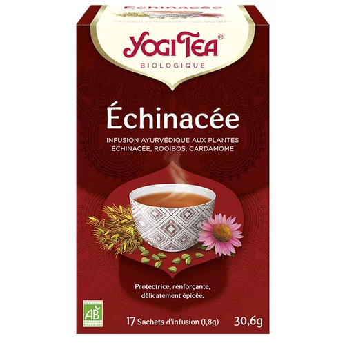 Pour un jardin plus pratique：Yogi Tea Echinacea – La boîte de 17 sachets