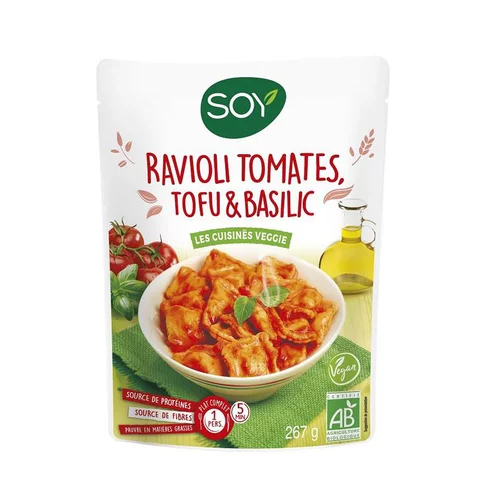 Votre jardin：Ravioli tomates tofu et basilic bio 250g