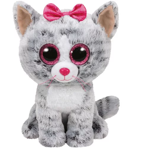 Déco extérieur：Peluche TY Kiki le chat - 15 cm