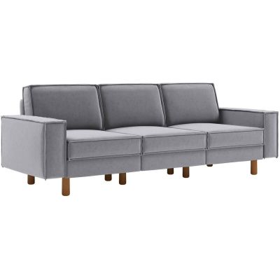 Canapé 3 places XL en tissu Sparrow (Gris clair)