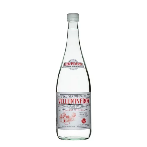 Pour tous jardins:Eau gazeuse Vintage. La bouteille en verre de 1 L