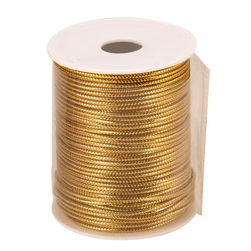 Pensé pour vos extérieurs：Cordon en Métal Couleur Or - 1.5 mm x 10 m