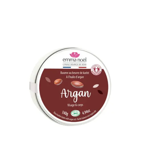 Jardin quotidien:Baume au karité bio et à l’huile d’argan en boite de 150 ml