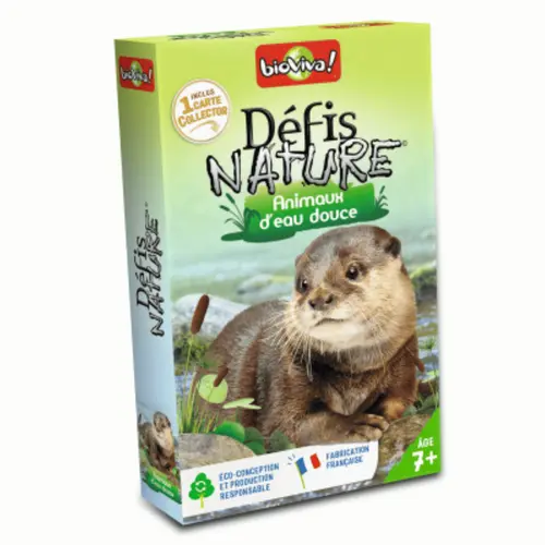 Au quotidien：Jeu de cartes Défis Nature Animaux d'eau douce aux Éditions Bioviva