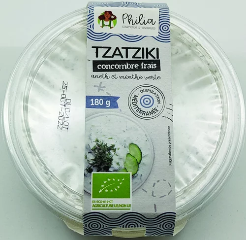Une solution pratique pour l’extérieur:Tzatziki Philia - 180 g