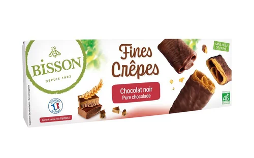 Jardin solution:Fines crêpes chocolat noir bio Bisson - 90 g