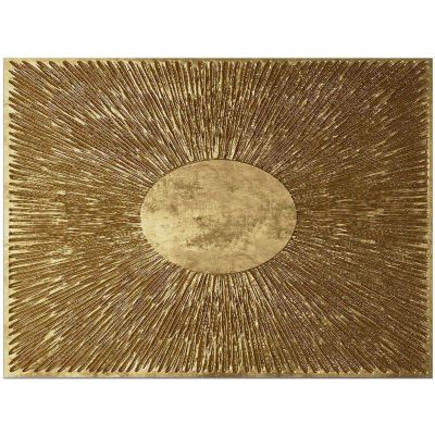 Tableau Cercle et striure 70 x 100 cm