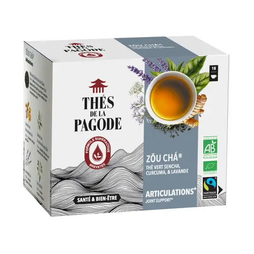 Essentiel maison：Thé Zou Cha bio et équitable Thés de la Pagode - 18 sachets