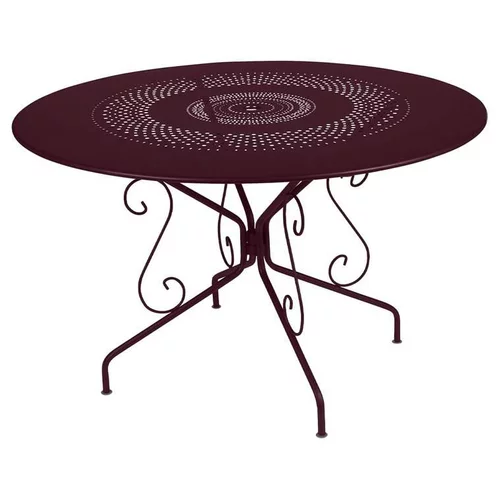 Choix jardin：Table Montmartre ronde en acier Fermob - Ø 117 x 74 cm