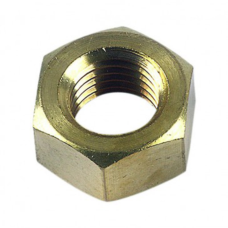 écrou hexagonal hu din 934 laiton – 20 mm- vendu par 25