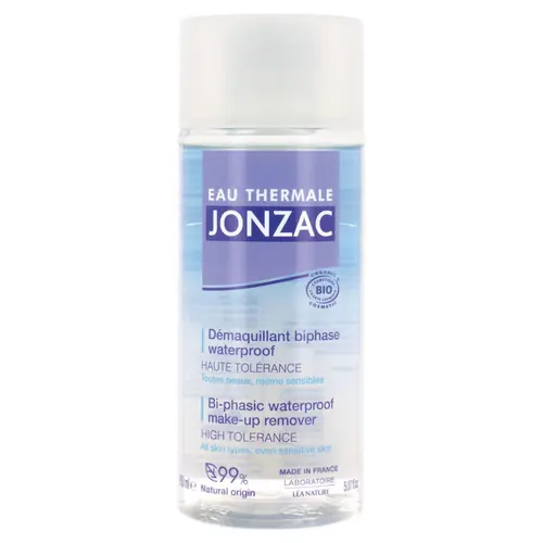 Bien pensé jardin：Démaquillant biphasé waterproof bio Eau Thermale Jonzac – 150 ml