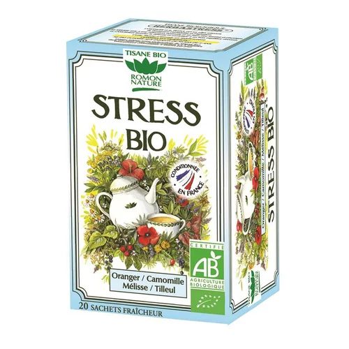Pour tous les jardins:Tisane Stress bio - boîte de 24 sachets