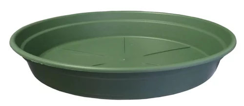 Pour tous vos projets jardin:Soucoupe ronde en plastique recyclé vert Mélèze Cocoripot - Ø 35 cm