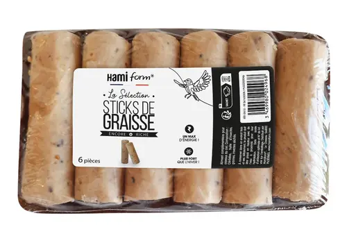 Une solution adaptée à l’extérieur:Sticks de graisse pour oiseaux de la nature recharge Closeau