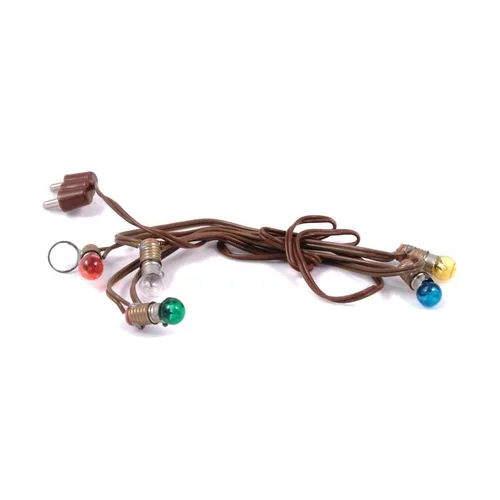 Pour vos moments en extérieur:Mini Guirlande de 5 lampes colorées 3,5V - 13 cm