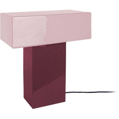 Lampe de table Grato Recto (Mauve foncé et lavande)