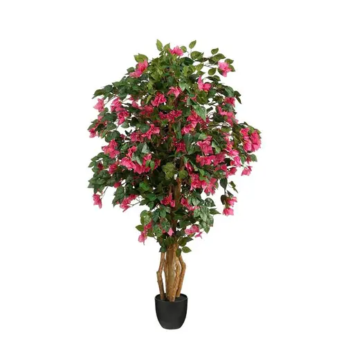 Pour simplifier vos extérieurs:Arbre artificiel bougainvillier rose en pot - Ø 70 x H 140 cm