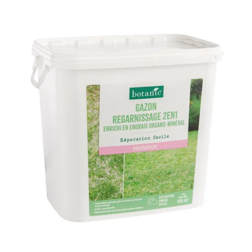 L’essentiel pour le jardin:Graines de gazon à semer regarnissage pour rénovation botanic® - 3 kg