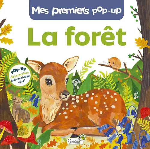 Une touche pratique à l’extérieur：Livre Mes premiers pop-up "La forêt" aux Éditions Grenouille