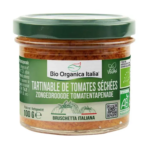 Facile pour le jardin：Tartinable bio de tomates séchées Bio Organica - 100 g