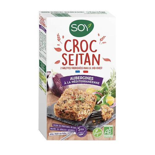 Votre jardin：Croc seitan aux aubergines bio Soy - 2 x 100 g