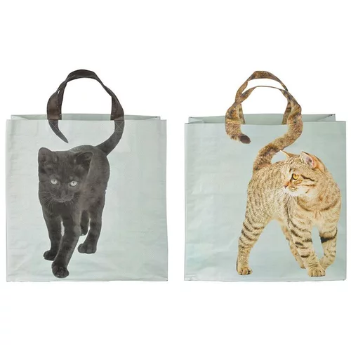 Jardin solution:Sac de course à motif de chat avec poignée