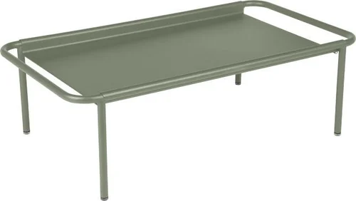 Déco extérieur：Table basse Coolside coloris cactus en acier Fermob - 115 x 63 cm