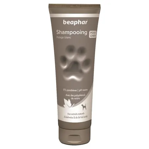 Solution pour le jardin：Shampoing Premium pelage blanc pour chien 250 ml