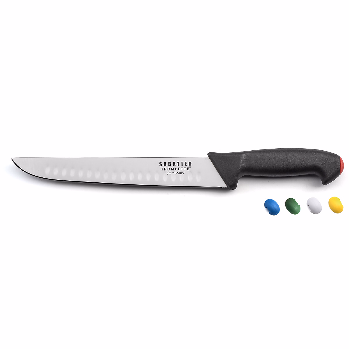 Couteau de boucher avec alvéole 25cm Noir – Pro Tech par Sabatier Trompette