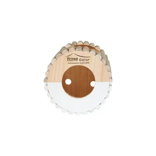 Plaisir au jardin:Maison en bois Home rond taille M blanc Ø 19 cm
