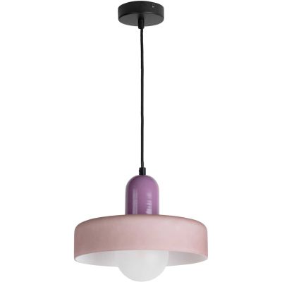 Lampe suspendue en verre Opaco Grato (Violet)