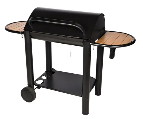 Mon jardin:Barbecue Grand Chef en fonte et en acier 138 x 58 x 96 cm