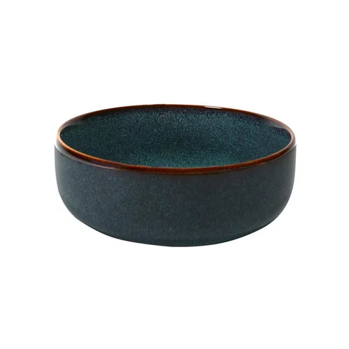 Bien utile au jardin：Bol coloris bleu en grès réactif Volga - Ø 15 cm