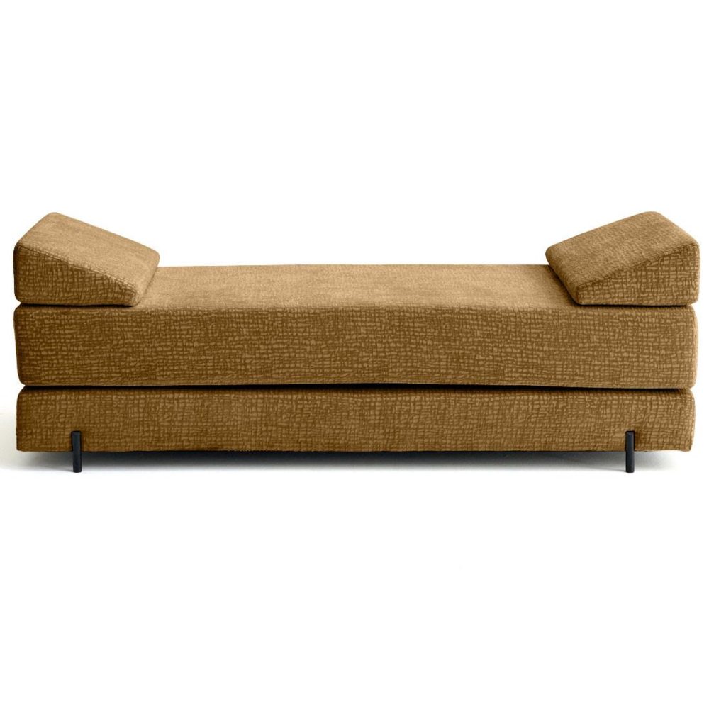 BEST MOBILIER Brescia - banquette 3 places convertible en tissu velours relief