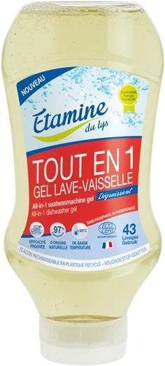 Jardin & équipement:Gel lave-vaisselle tout en un Etamyne du Lys - 870 ml