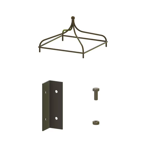 Nature maison:Kit pour kiosque de jardin en métal coloris rouille Vitis in Situ - 180 x H 240 cm