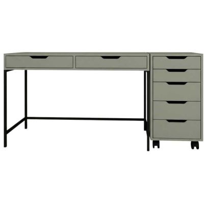 Bureau avec tiroirs en aggloméré Working (Bureau et caisson)