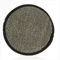 Idée pour le jardin：Eponge ronde exfoliante ramie coloris gris