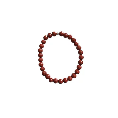 Pour aménager vos extérieurs:Bracelet jaspe rouge 6mm