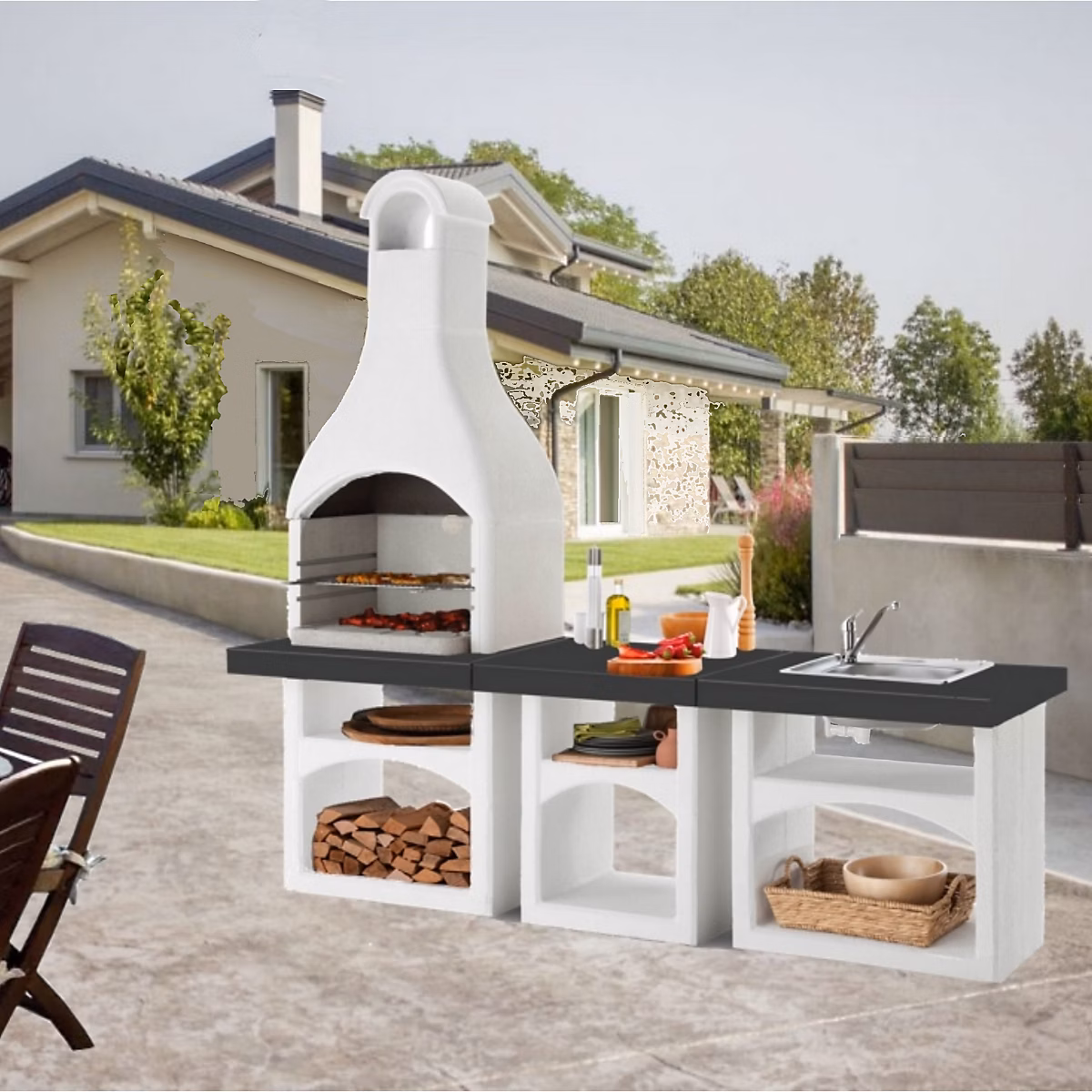 CUISINE D'EXTERIEUR EASY GARDEN BRIONI – Réf. TXKJMPHFE0810172435
