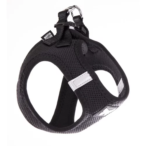 Adapté à l’extérieur：Harnais Mesh noir pour chien - M