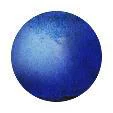 Bien pratique au jardin:Boule décorative coloris bleu en céramique - 20 cm