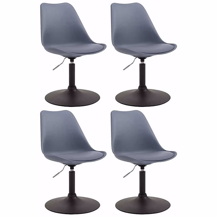 Chaises de Salle à Manger – CLP | Maverick | – Siège Pivotant | Réglable en Hauteur | Design Moderne | lot de 4