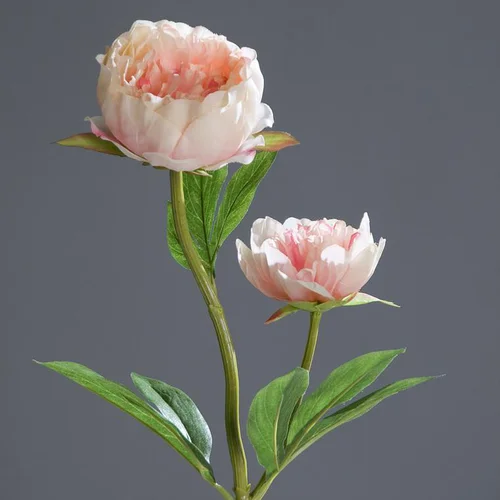 Les incontournables du jardin:Pivoine rose artificielle 2 fleurs - 60 cm