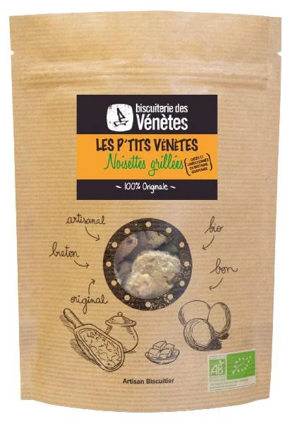 Une touche pratique au jardin:Biscuits bio noisettes grillées. Le sachet de 125 g