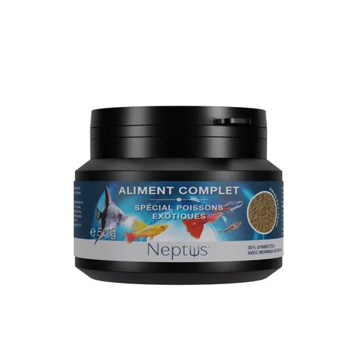 Adapté à votre jardin：Aliment complet (granulés) pour poissons exotiques Neptus - 100 ml