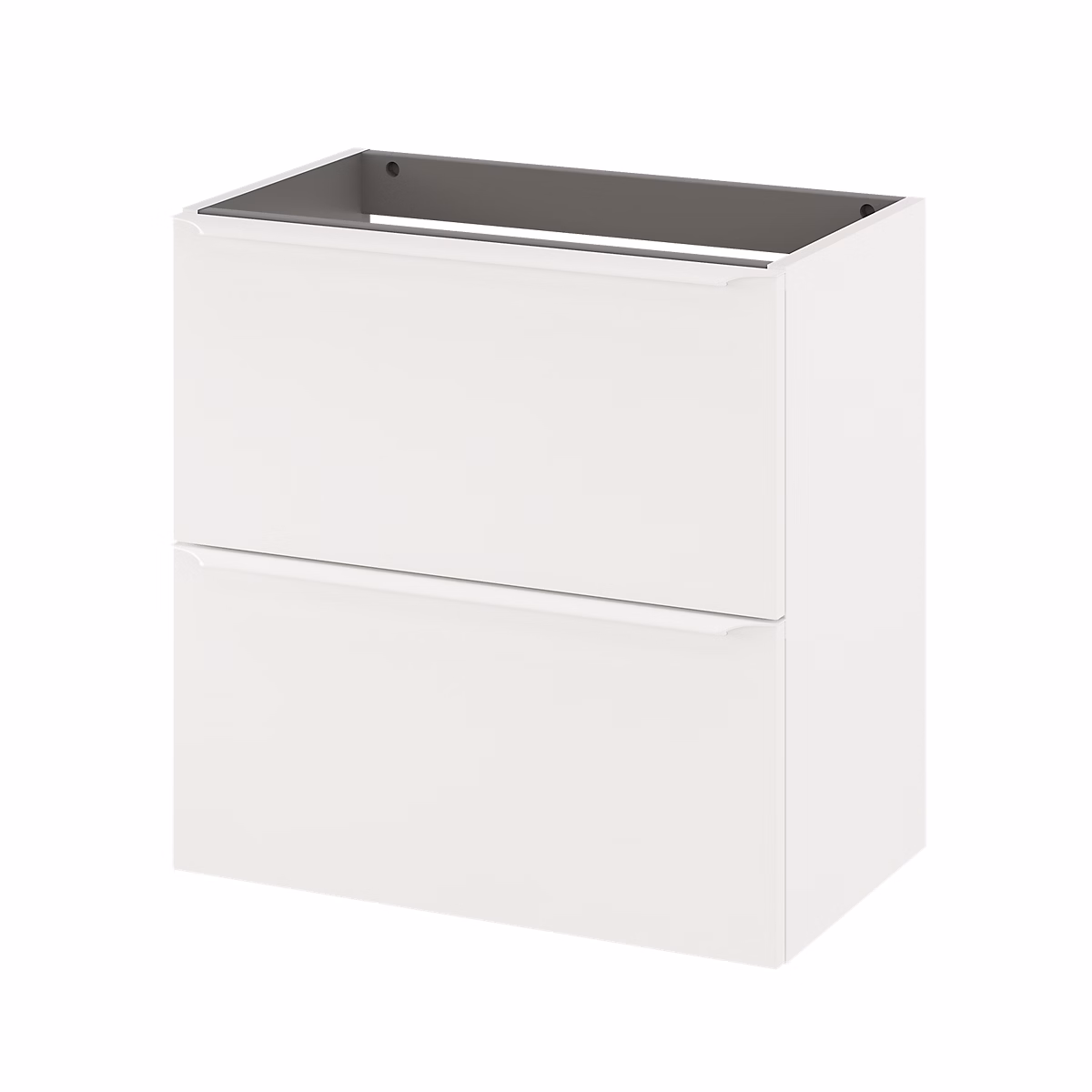 Meuble sous vasque suspendu faible profondeur l.60 x H.60 x P.36 cm – blanc mat, GoodHome Imandra