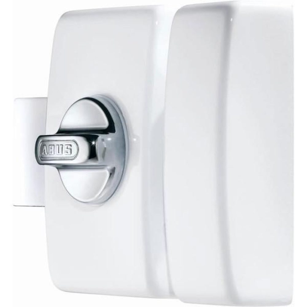 ABUS Verrou - abus - v83 cb 45 w ek - coffre blanc, gâche en acier, pene en acier chromé - double cylindre