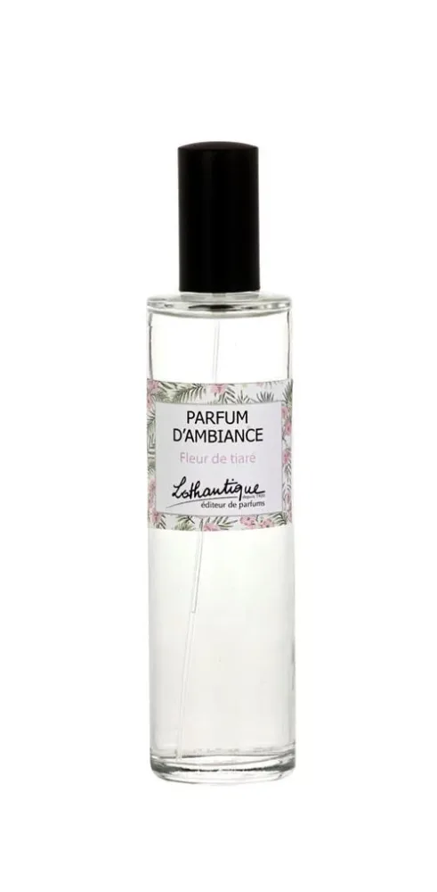 Pratique jardin:Parfum d’ambiance en flacon spray en verre Lothantique Fleur de Tiaré - 100 ml