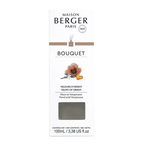 Pour personnaliser vos extérieurs：Bouquet parfumé senteur velours d’orient Maison Berger - 100 ml